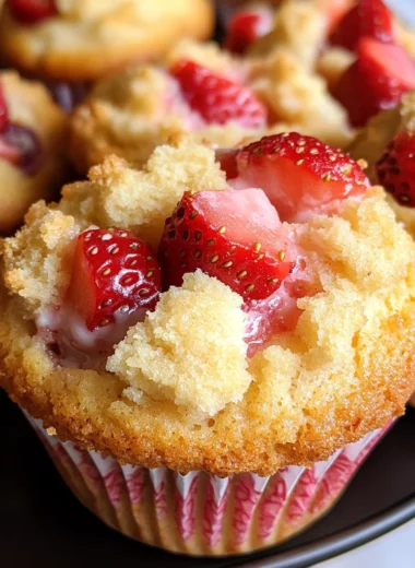 Strawberry Cream Cheese Muffins