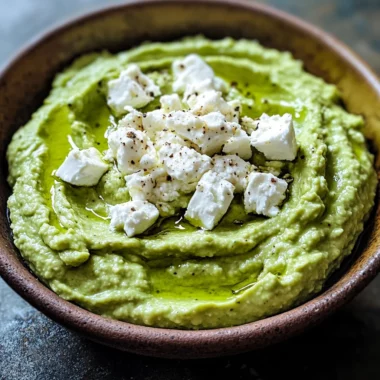 avocado feta protein dip (quick snack)