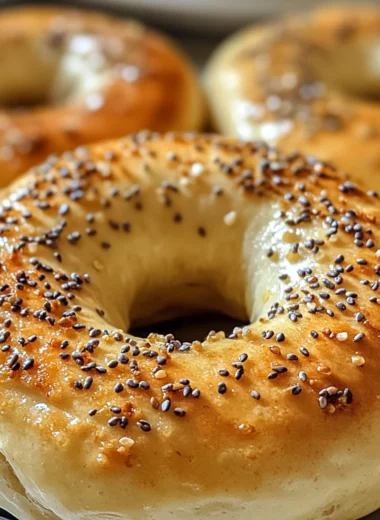 high protein air fryer bagels (quick recipe)