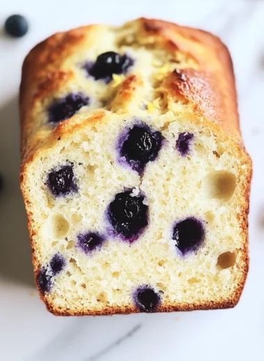 lemon blueberry sourdough quick bread