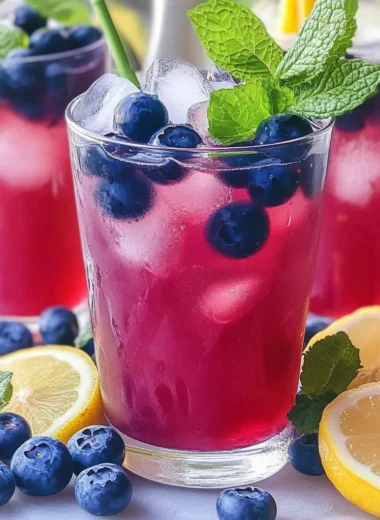 Antioxidant Rich Blueberry Green Tea