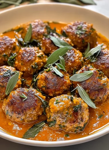 Autumn Delight: Pumpkin Sage Turkey Meatballs