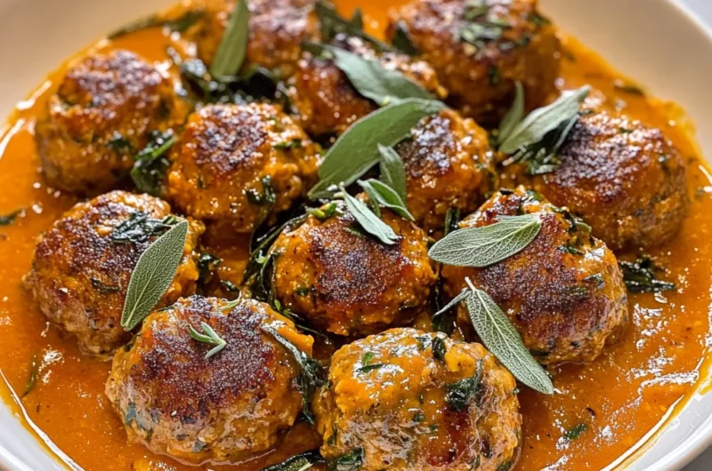 Autumn Delight: Pumpkin Sage Turkey Meatballs