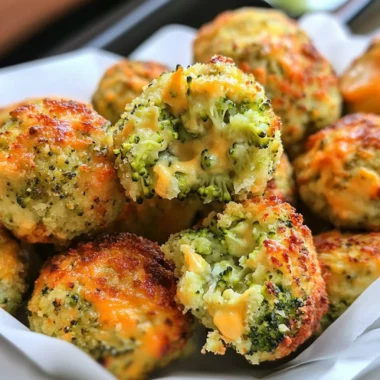 Baked Broccoli Cheese Balls
