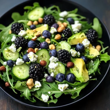 Blackberry, Avocado, and Arugula Salad