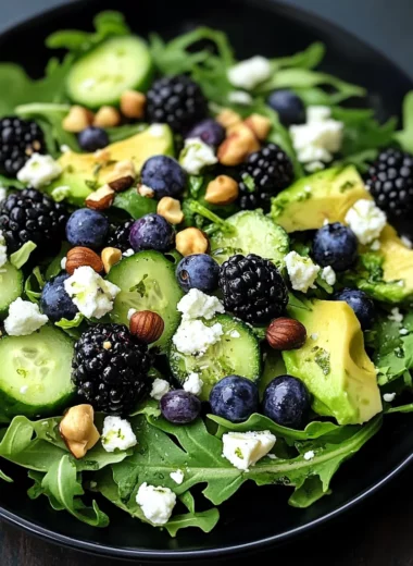 Blackberry, Avocado, and Arugula Salad