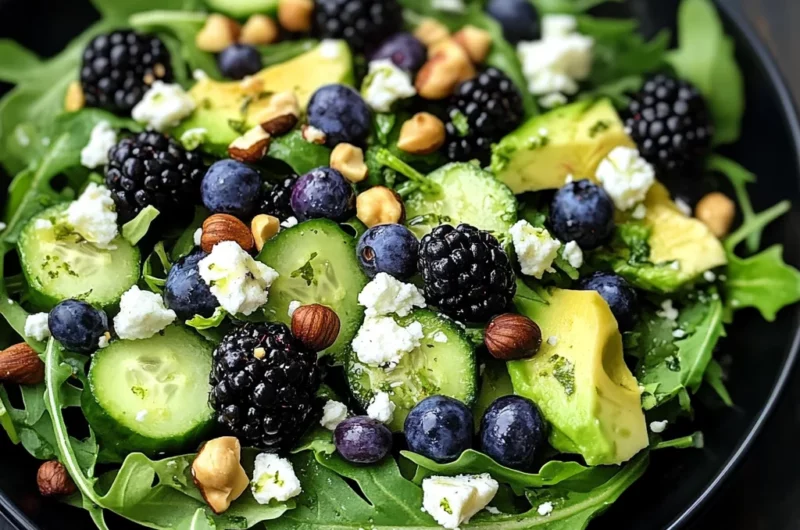 Blackberry, Avocado, and Arugula Salad