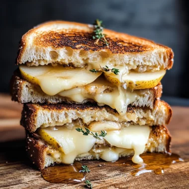 Brie & Pear Grilled Cheese Sandwich