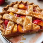 Brown Butter Strawberry Peach Pie