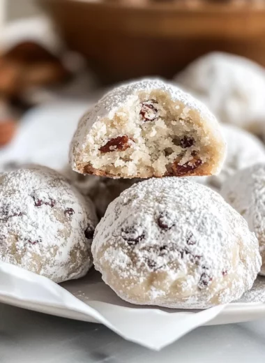 Buttery Pecan Snowball Cookies