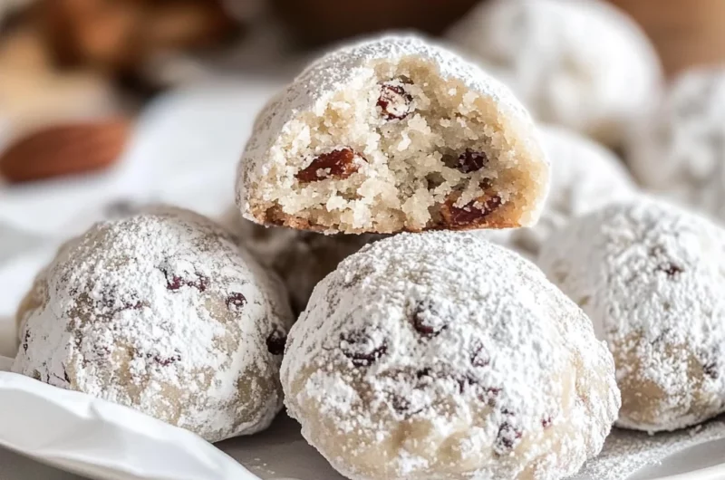 Buttery Pecan Snowball Cookies