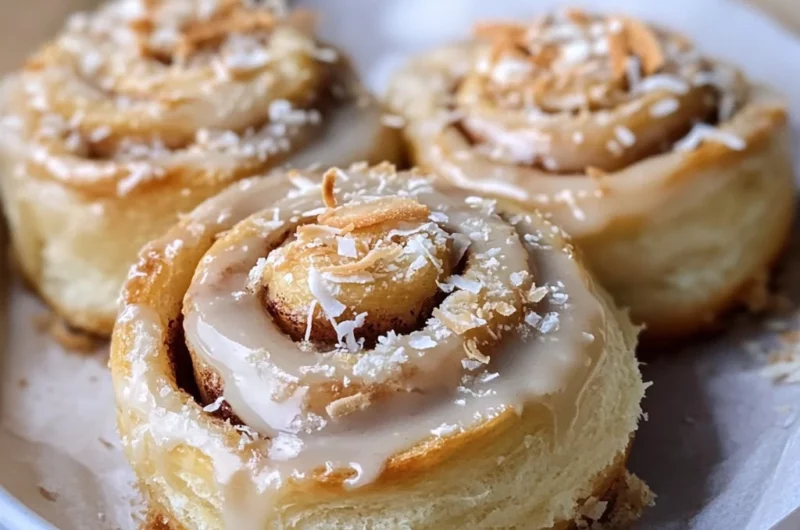 Coconut Cream Cinnamon Rolls