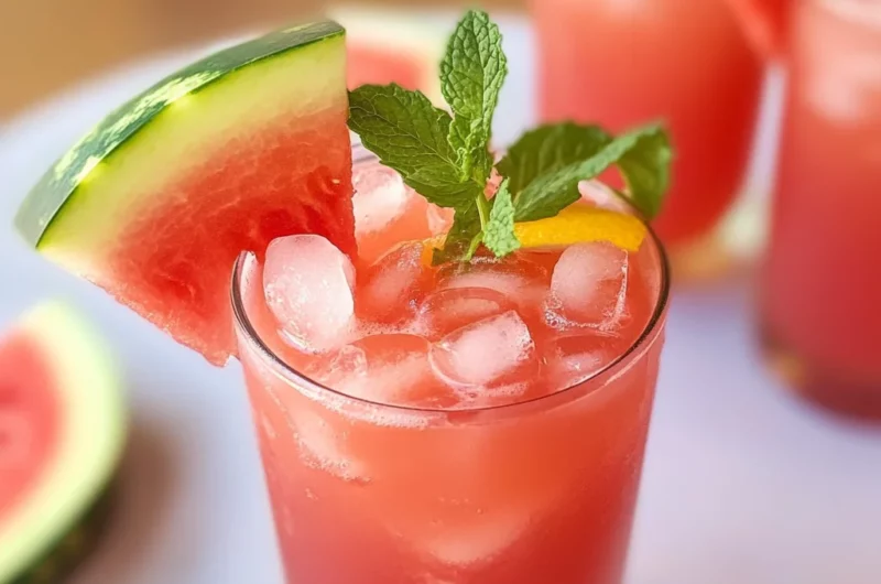 Copycat Chick-fil-A Watermelon Mint Lemonade