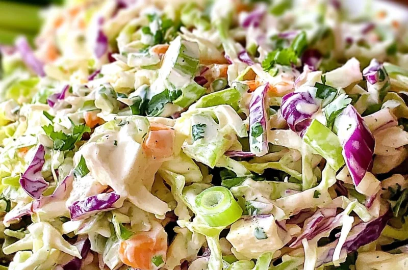 Creamy Cilantro Lime Coleslaw