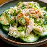 Cucumber Salad with Crab Meat Delight