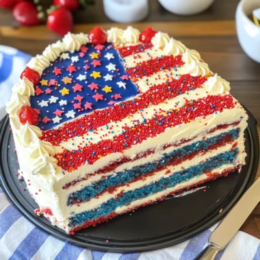 Easy Flag Cake