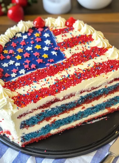 Easy Flag Cake