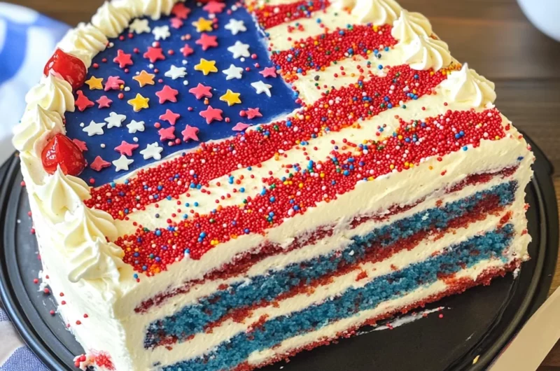 Easy Flag Cake