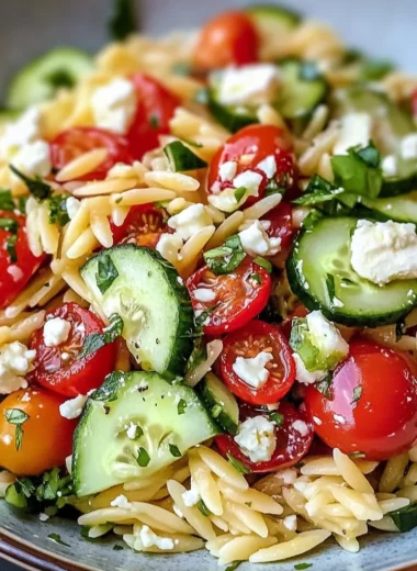 Easy Lemon Orzo Pasta Salad Recipe