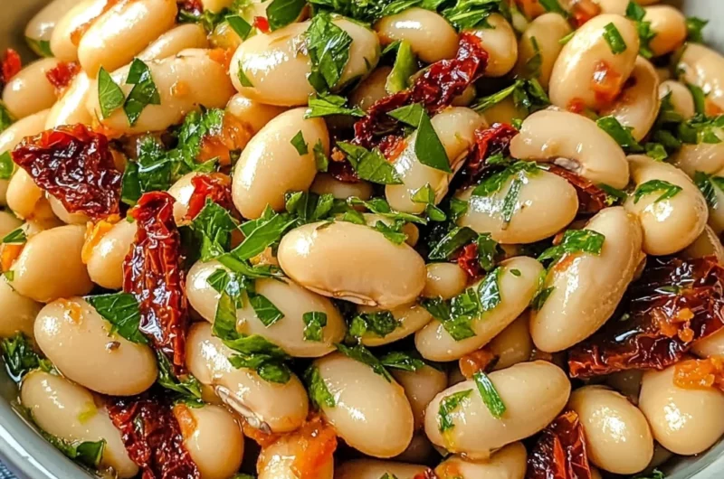 Easy Sun-Dried Tomato Cannellini Bean Salad with Bold Flavor Boost