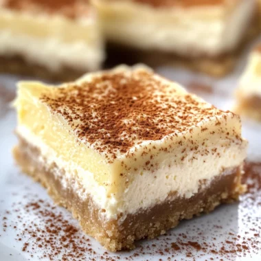 Eggnog Cheesecake Bars