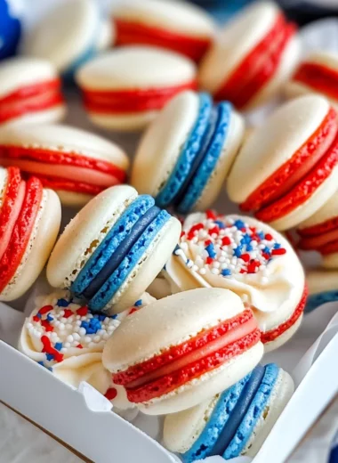 Fourth Of July Macarons