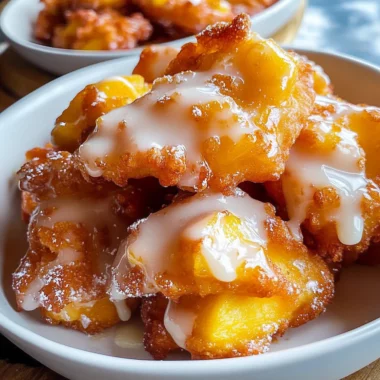 Fresh Peach Fritters
