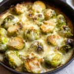 Garlicky Creamy Brussels Sprouts Au Gratin