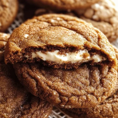 Gingerbread Cheesecake Cookies