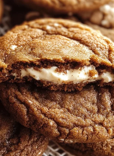 Gingerbread Cheesecake Cookies