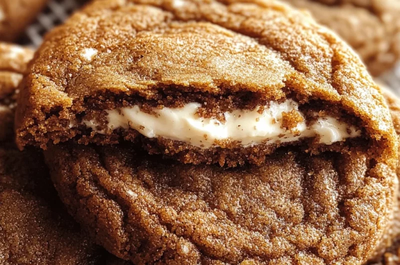 Gingerbread Cheesecake Cookies