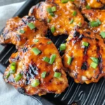 Grilled Honey Buffalo Chicken Thighs