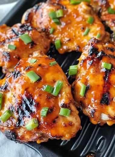 Grilled Honey Buffalo Chicken Thighs