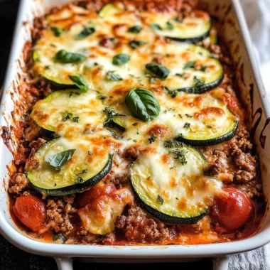 Ground Beef Zucchini Casserole