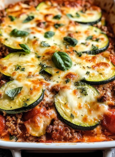 Ground Beef Zucchini Casserole