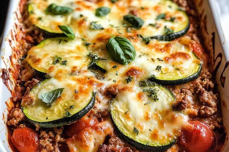 Ground Beef Zucchini Casserole
