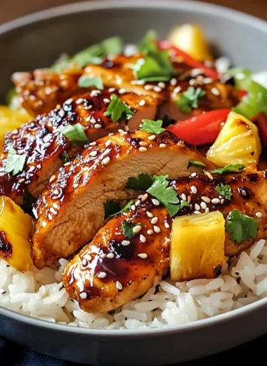 Hawaiian Chicken & Coconut Rice: Tropical Dinner Delight