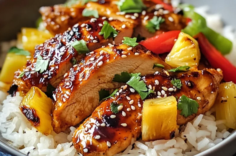 Hawaiian Chicken & Coconut Rice: Tropical Dinner Delight