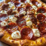 Hot Honey Beef Pepperoni Ricotta Pizza