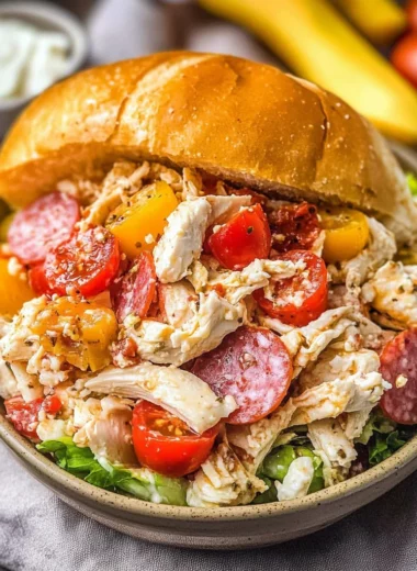 Italian Grinder Chicken Salad