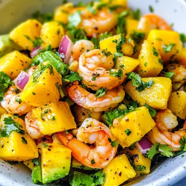 Mango Pineapple Shrimp Salad