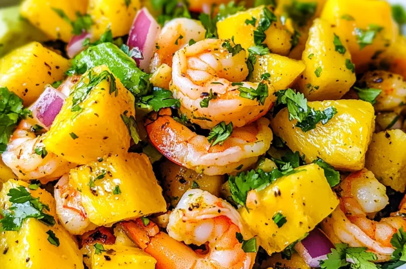 Mango Pineapple Shrimp Salad