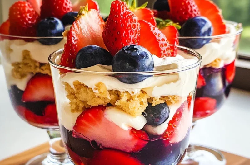 Mixed Berry Mini Trifles