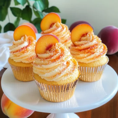 Peach Bellini Cupcakes