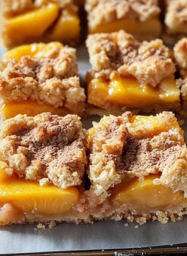 Peach Crumb Bars
