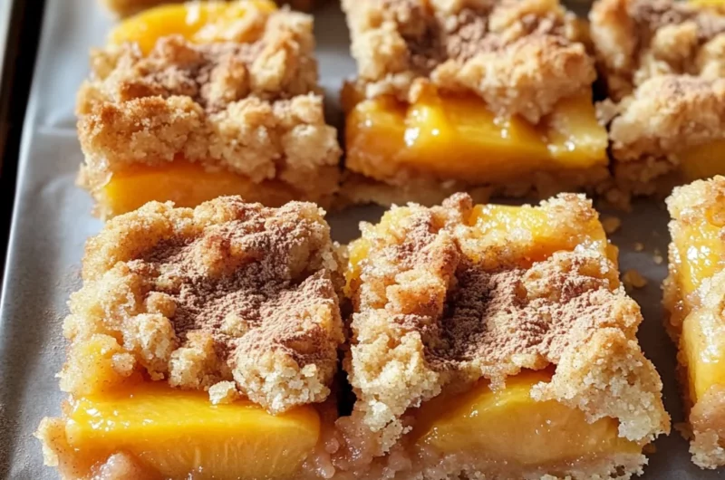 Peach Crumb Bars