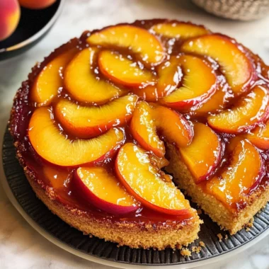 Peach Upside-Down Cake Recipe