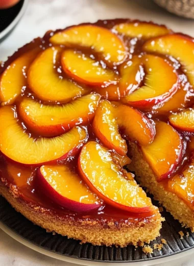Peach Upside-Down Cake Recipe