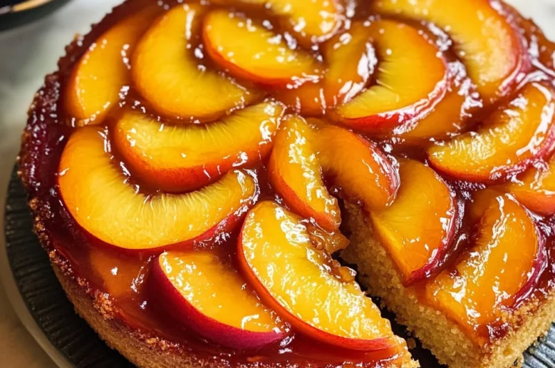 Peach Upside-Down Cake Recipe