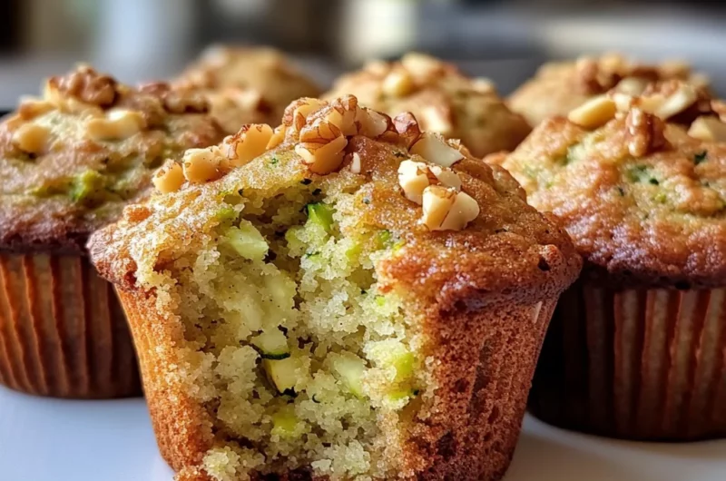 Pineapple Walnut Zucchini Muffins